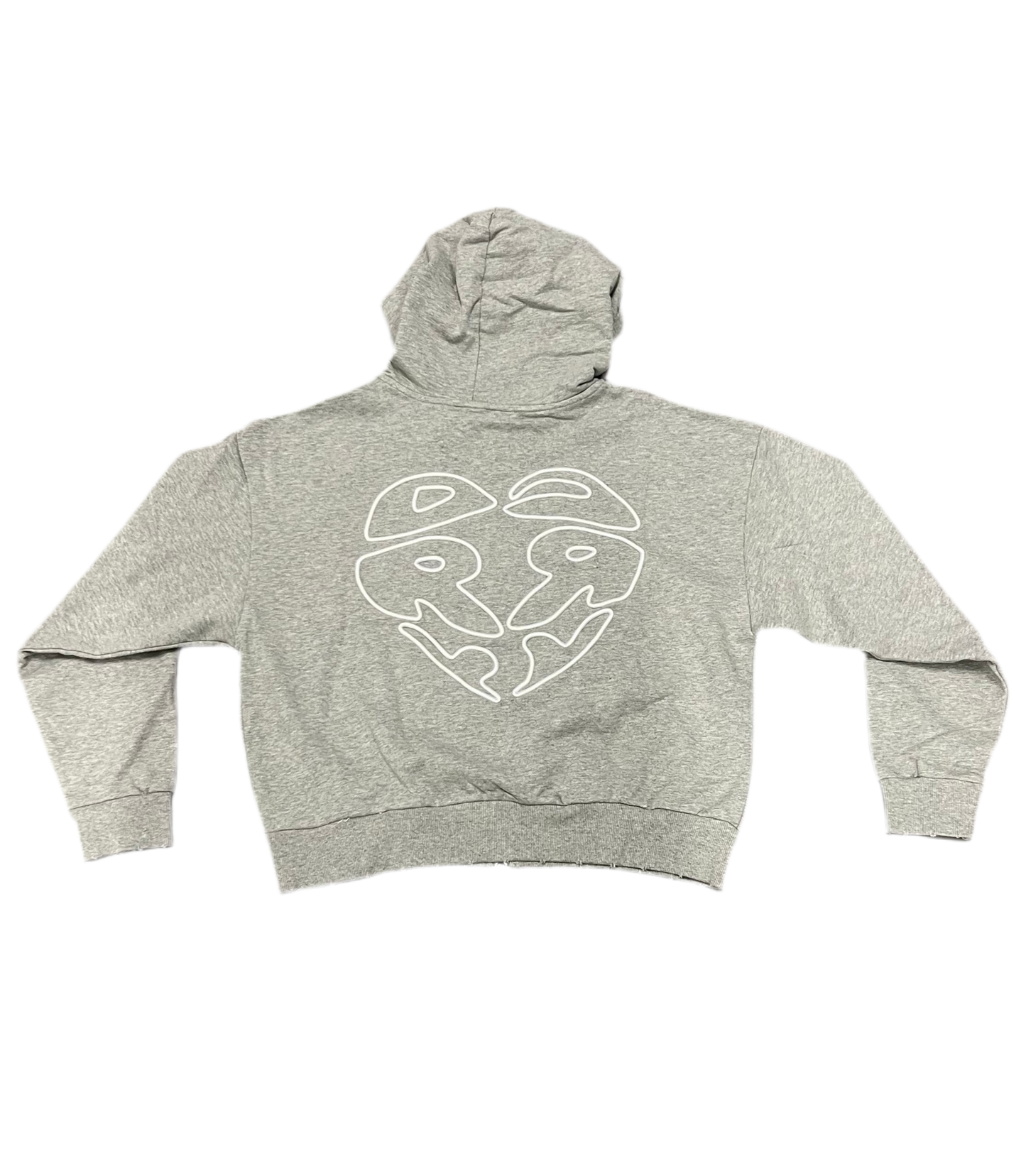 Heartz Zip Up Hoodie (Grey)