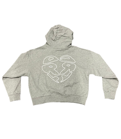 Heartz Zip Up Hoodie (Grey)